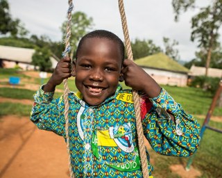 smiling boy Central African Republic smiling boy Central African Republic